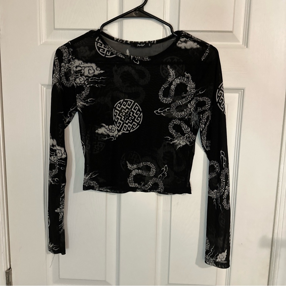 Papaya Black and Gray Patterned - Picture 2 of 4